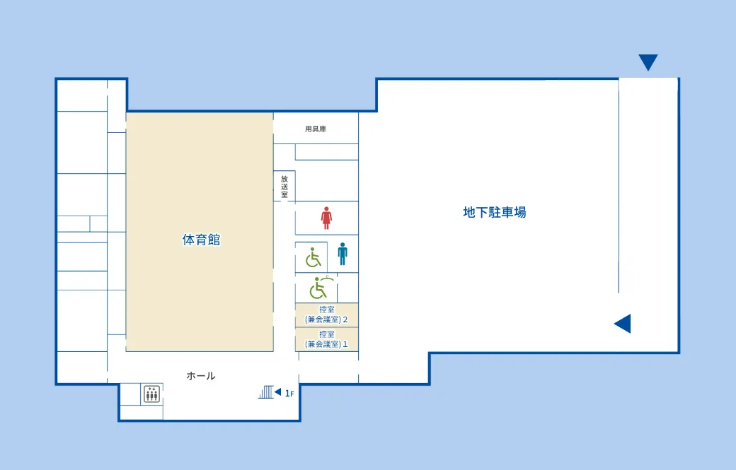 地下1階フロアマップ